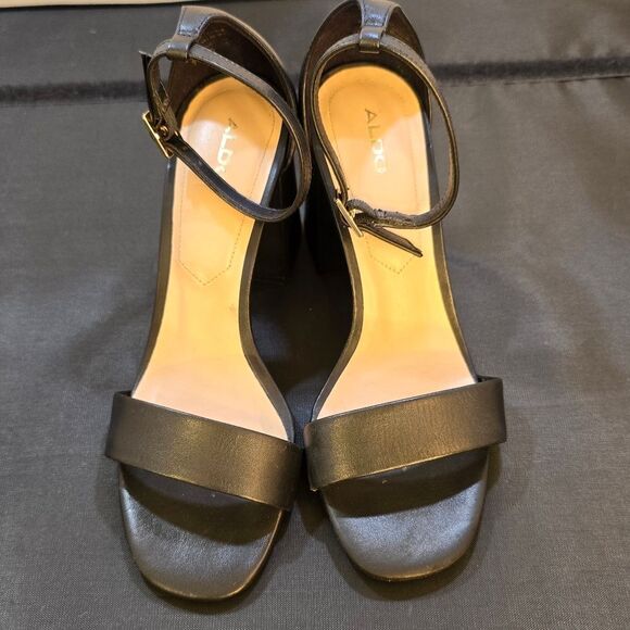 ALDO CHUNKY HEELS OPEN-TOE WOMEN'S DRESS SANDAL - Picture 2 of 16